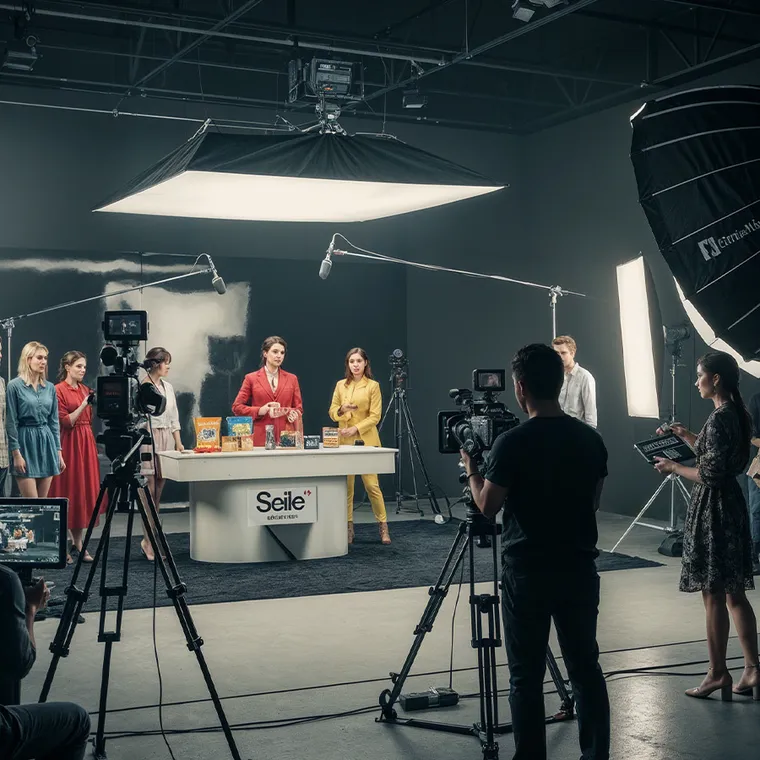 Production crew at work